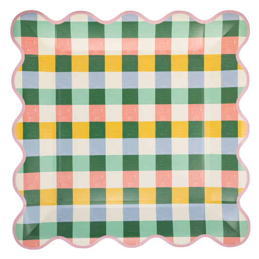 Hopscotch Gingham Plates