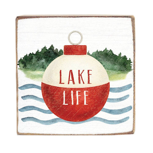 Lake Life Buoy Sign