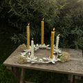Floral Wreath 5 Taper Candle Holder