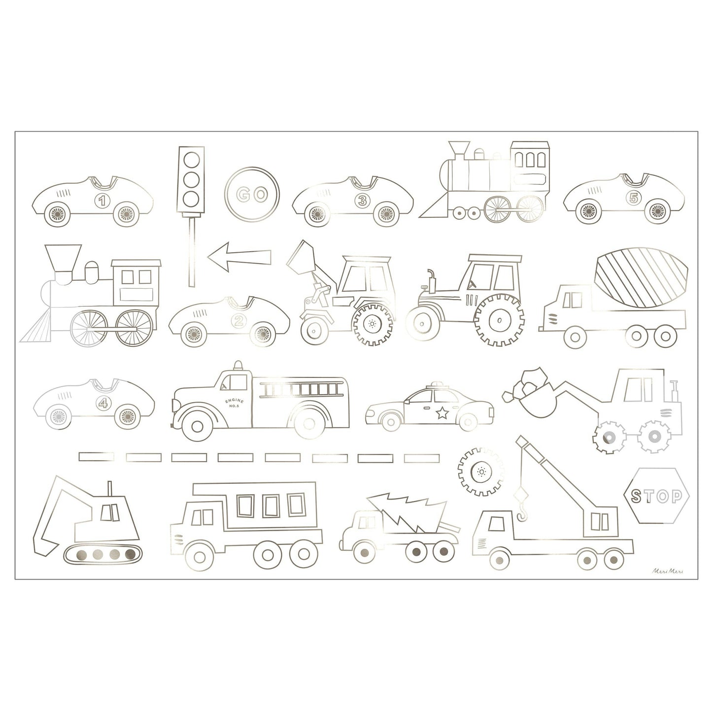 Construction Colouring Posters