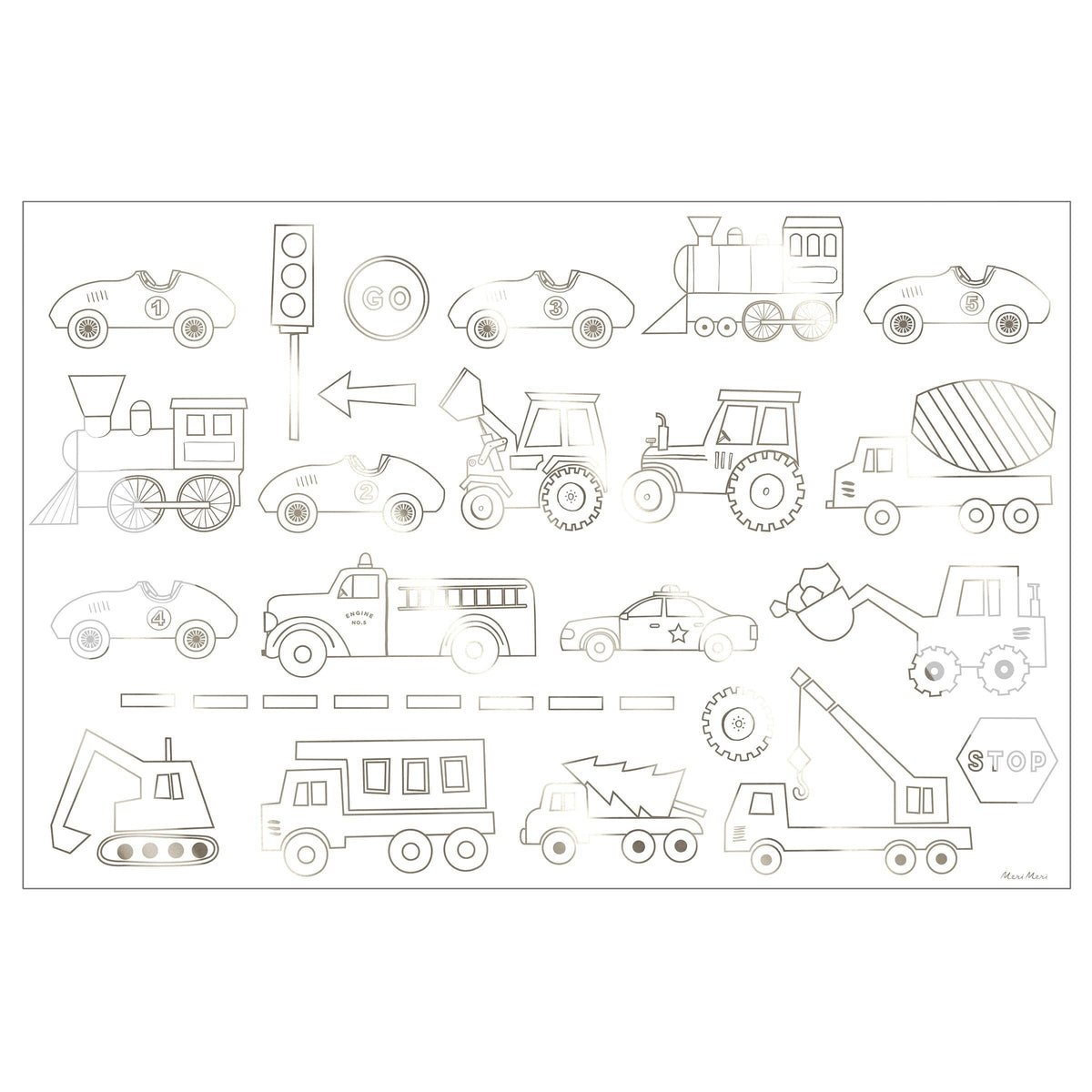 Construction Colouring Posters