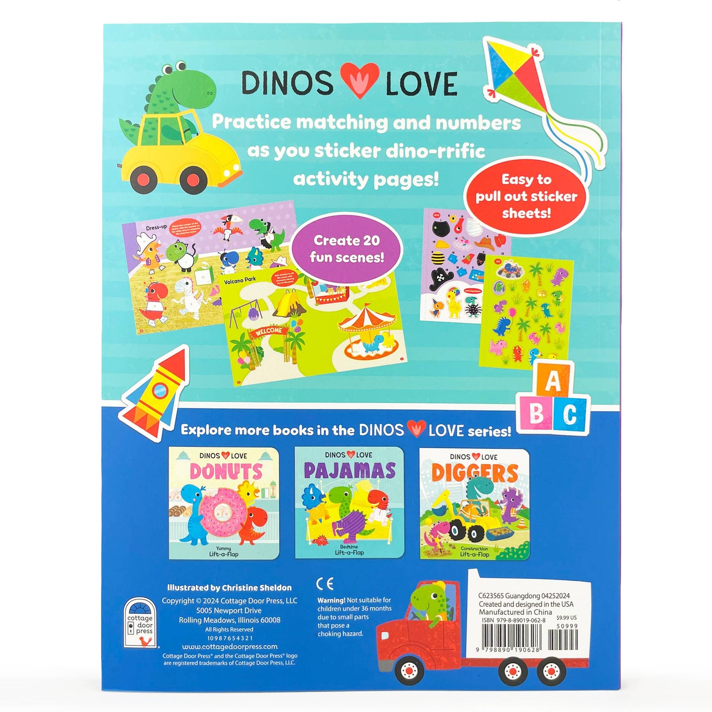 Dinos Love Stickers Early Learning Stickers & Activity Book