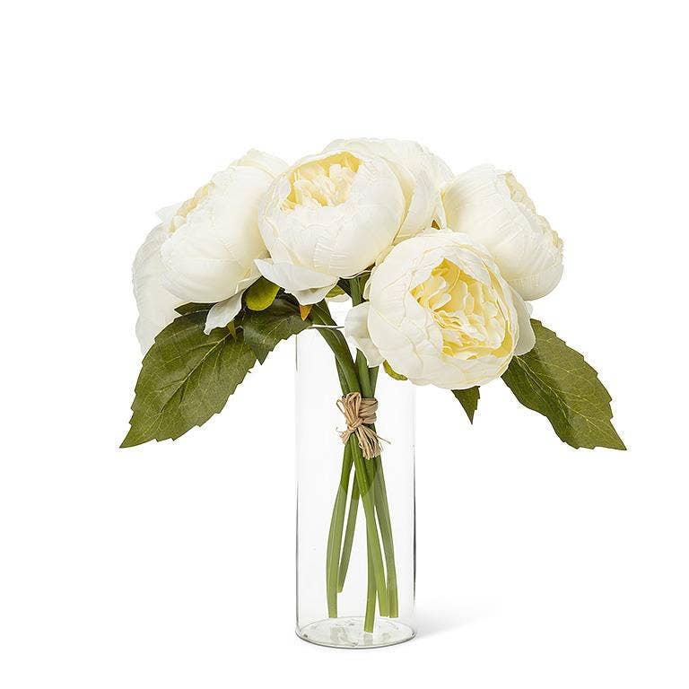 Full Peony Bouquet - 10"H