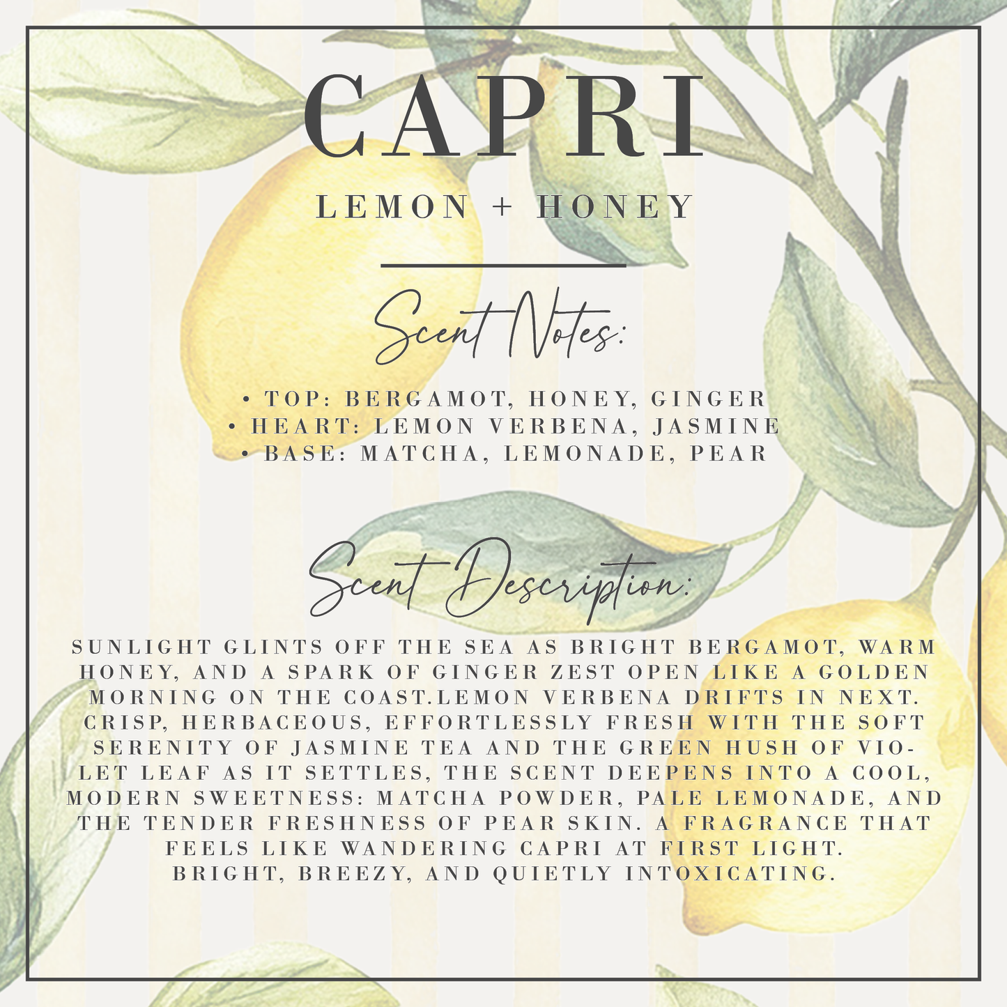 Lemon + Honey Fluted Coconut Wax Candle