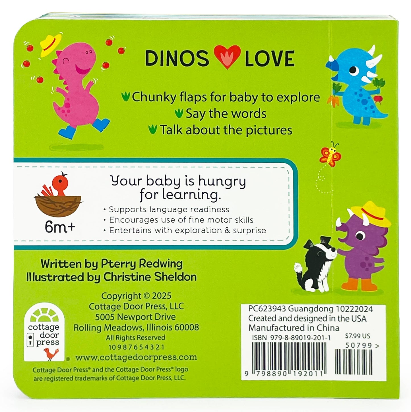 Dinos Love Tractors Farm Lift-a-Flap Board Book