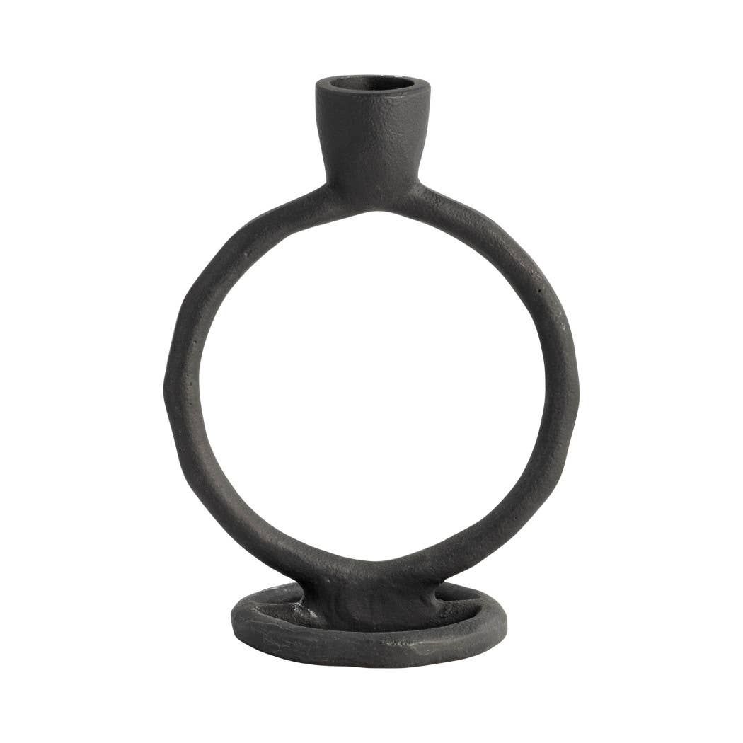 Metal Round Ring Taper Candle Holder
