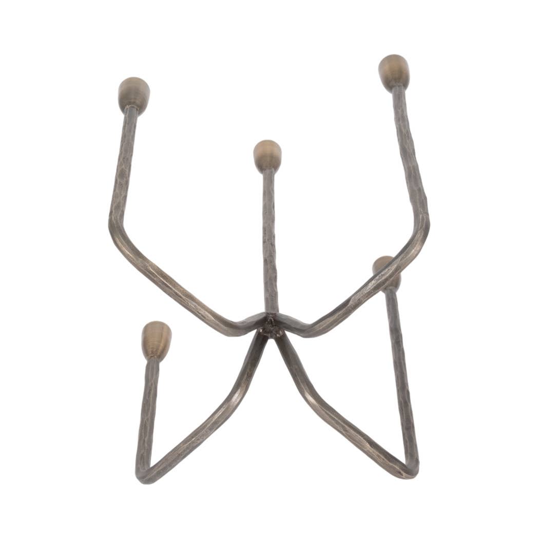 Metal Forged Five-Taper Candle Holder