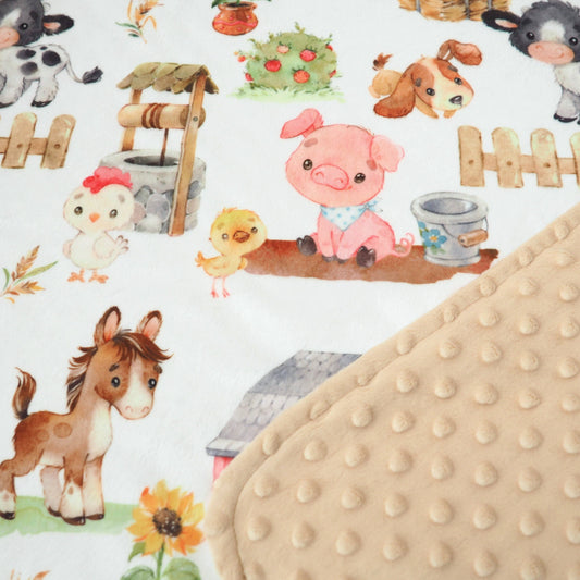 Farm Minky Blanket