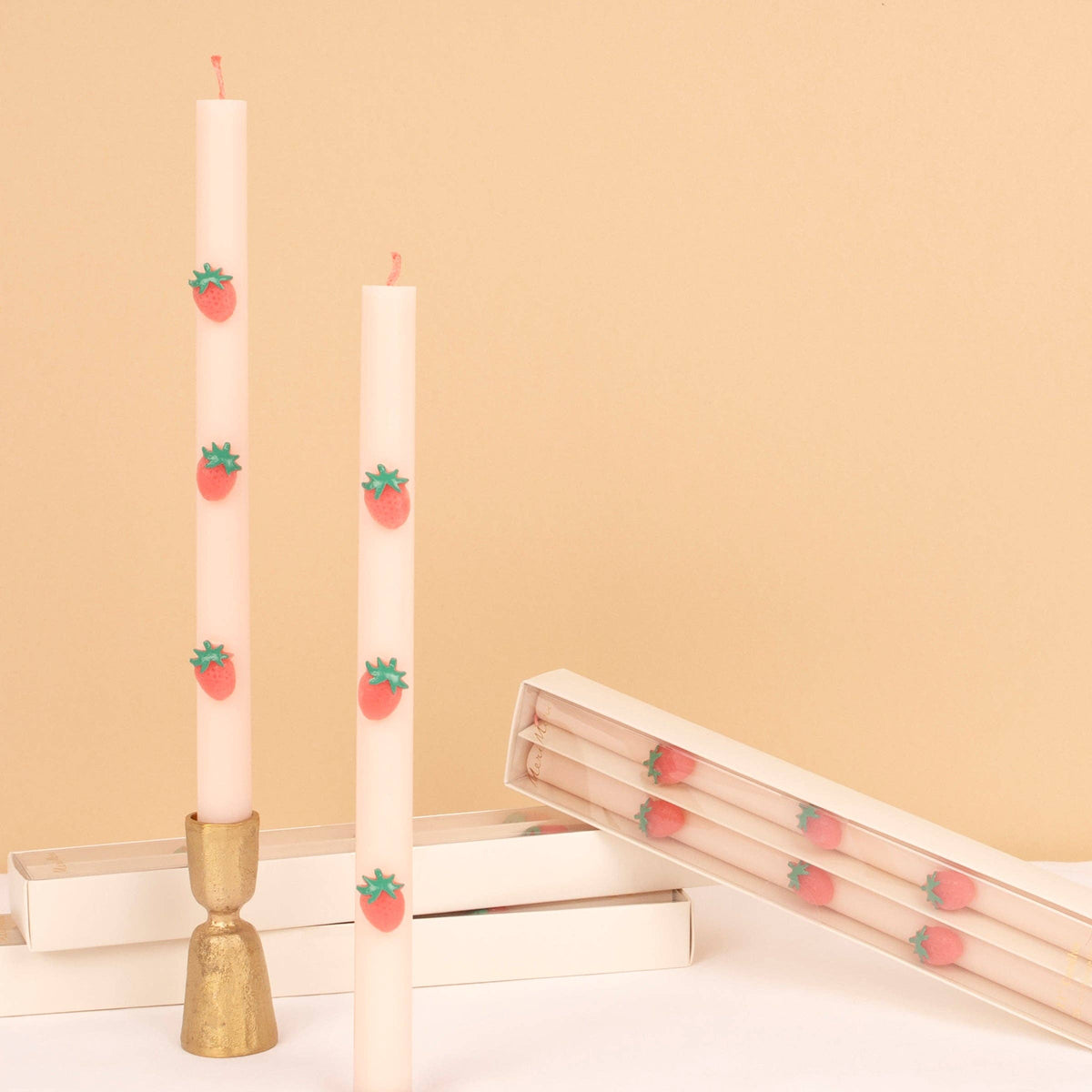 Strawberry Table Candles