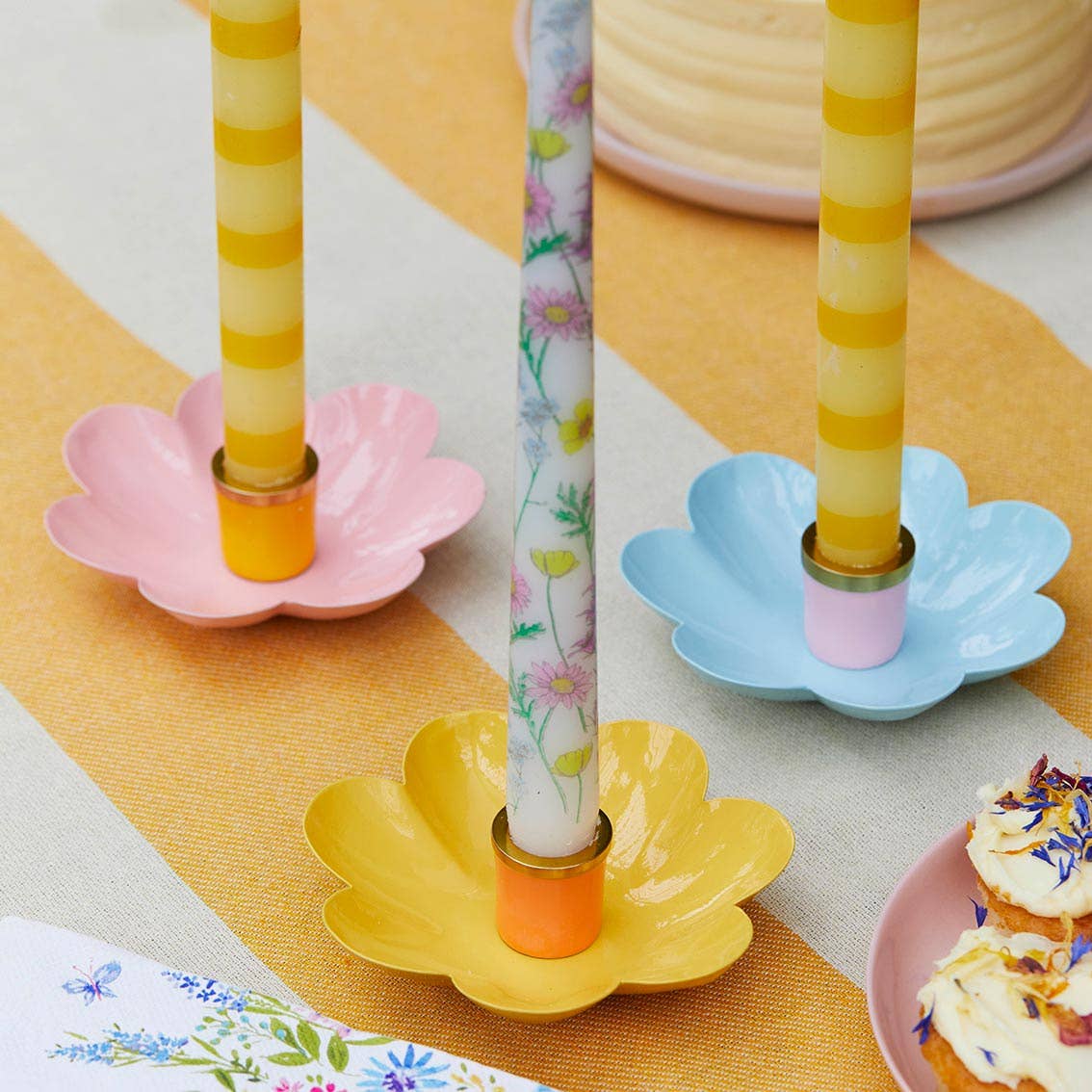 Flower Shaped Candle Holders