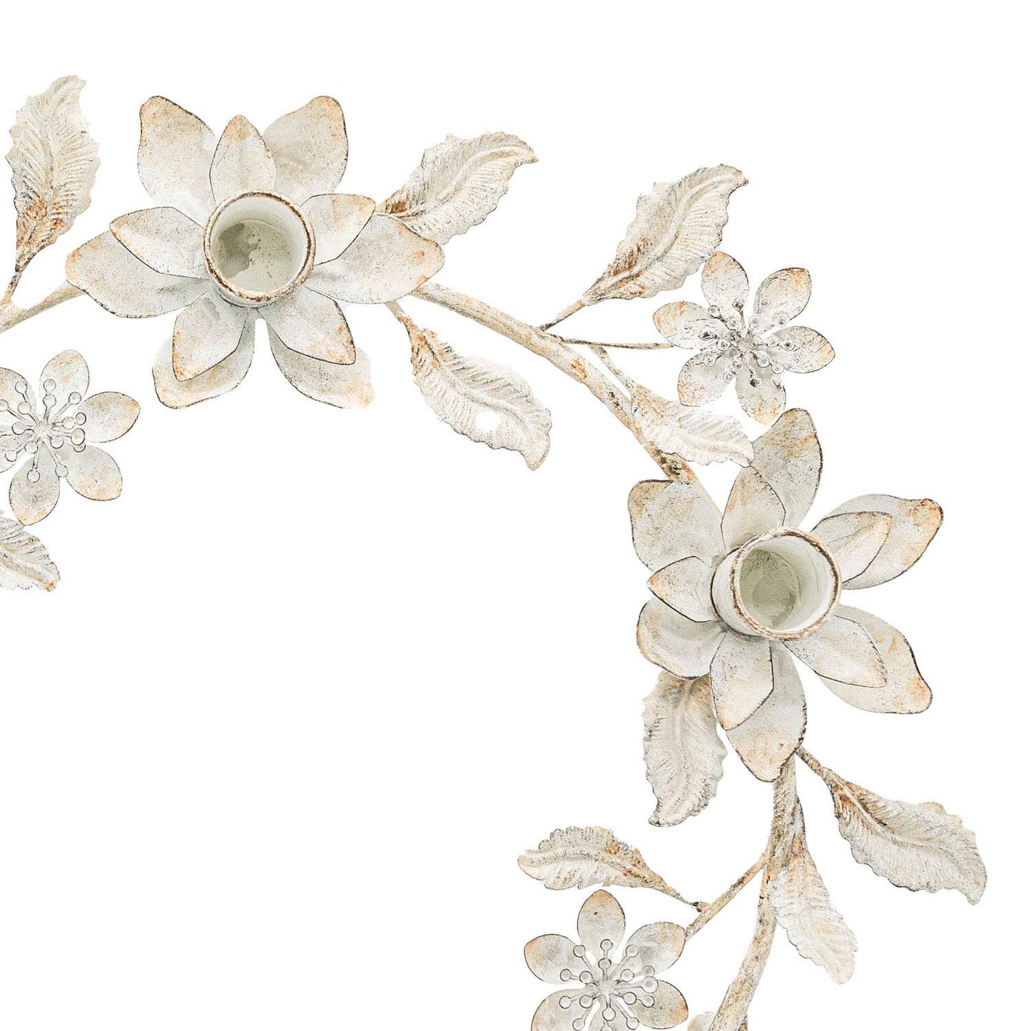 Floral Wreath 5 Taper Candle Holder