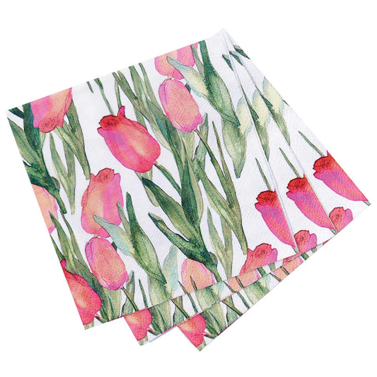 Pink Tulip Napkins