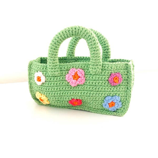 Green Flower Purse
