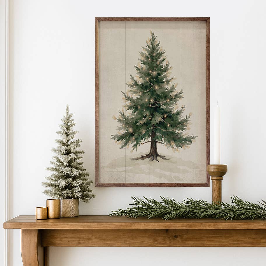 Lighted Pine Tree