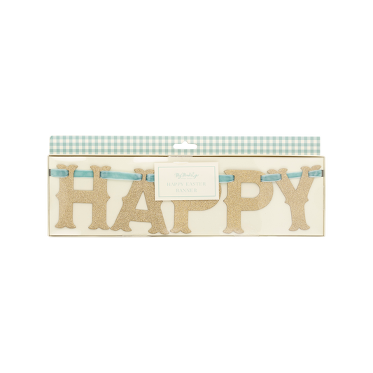 Happy Easter Glitter Banner
