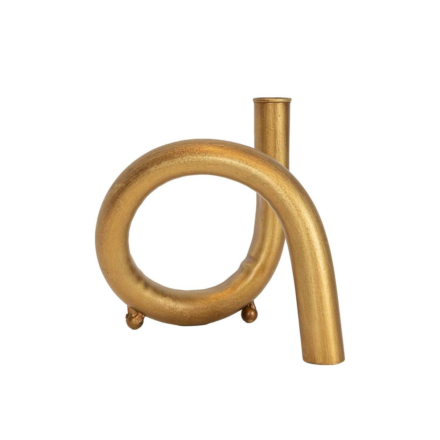 Twisted Curve Brass Taper Holder