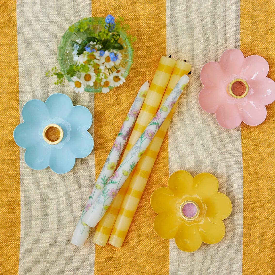 Flower Shaped Candle Holders