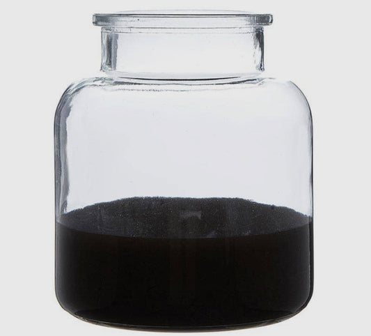 Vase Dipped Black