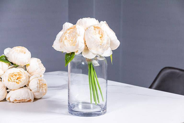 Full Peony Bouquet - 10"H