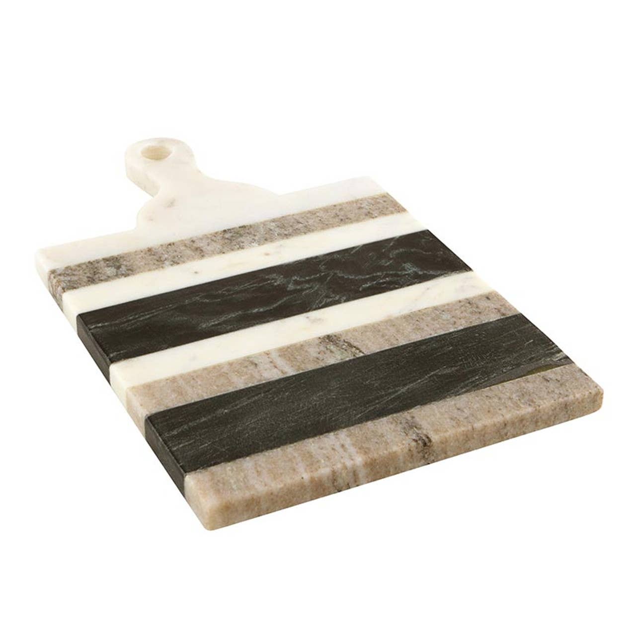 Stripe Marble Board with Handle