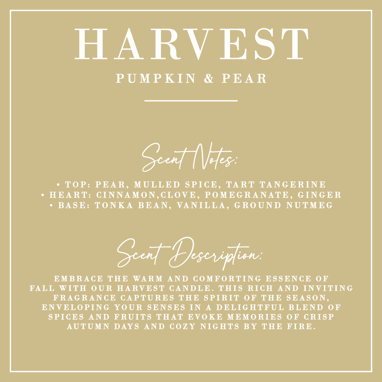 Pumpkin + Pear Candle