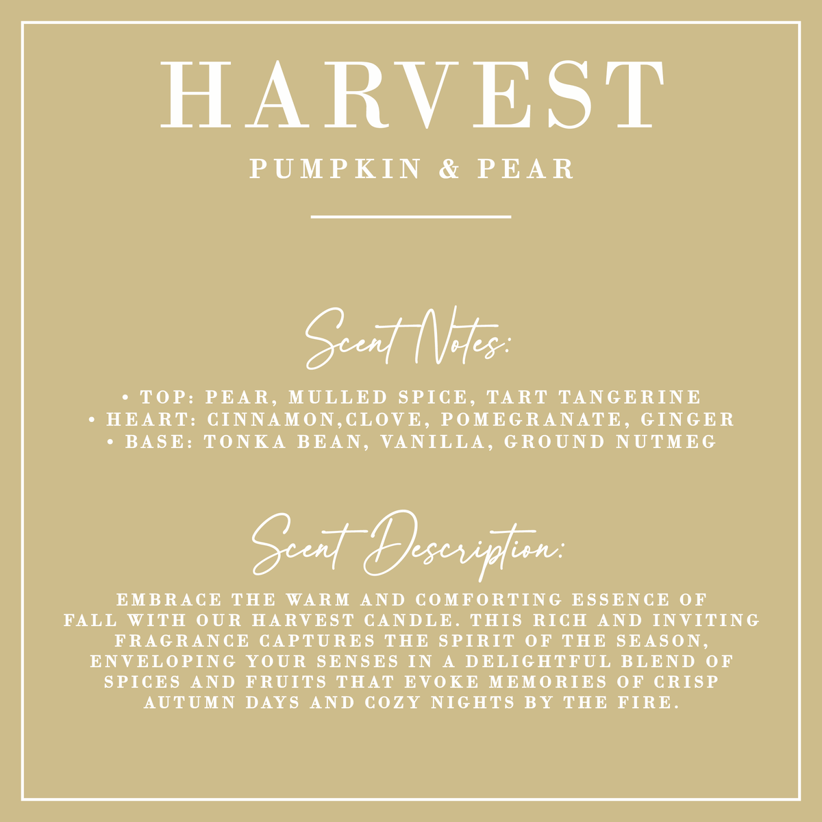 Pumpkin + Pear Candle