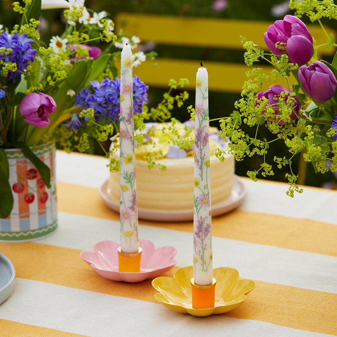 Flower Shaped Candle Holders