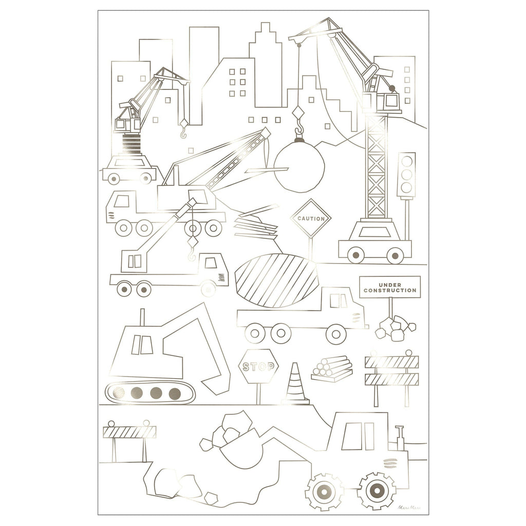 Construction Colouring Posters