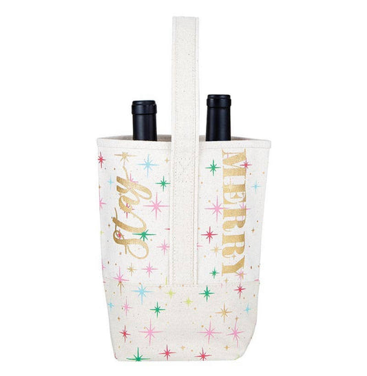 Christmas Wine Tote