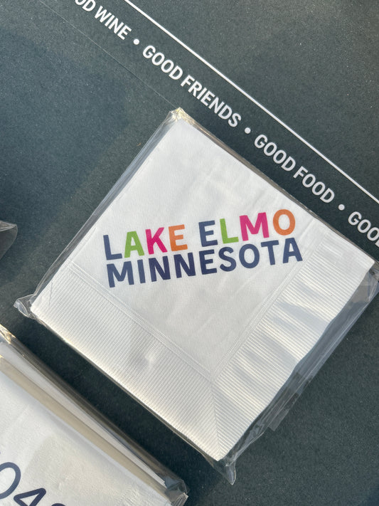 Lake Elmo Navy Napkins