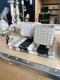 Square Polka Dot Vase