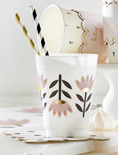 Flower Foil Cups