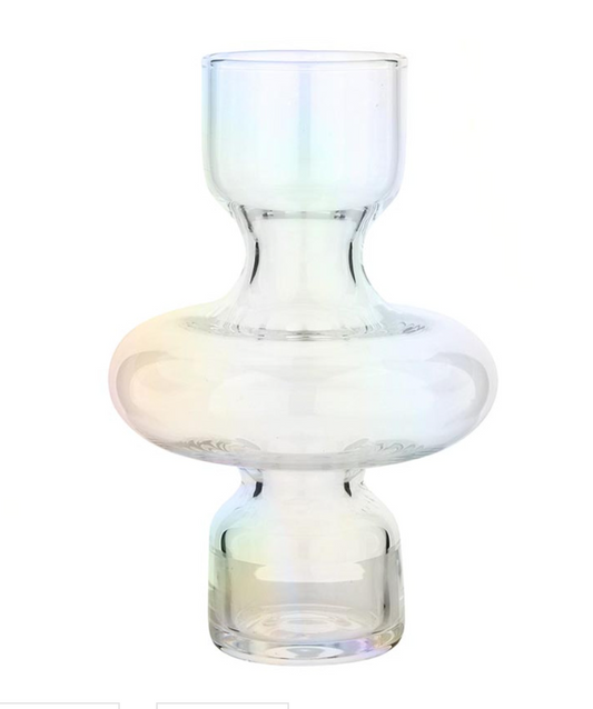 Clear Bubble Vase (6")