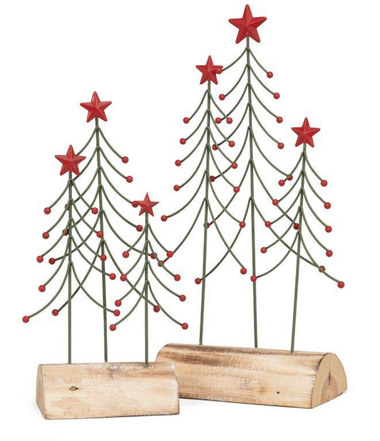 Log with Wire Trees