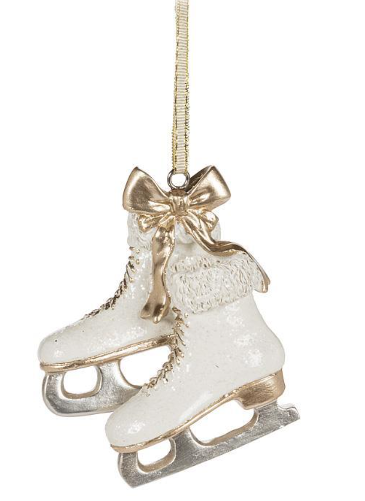 Gold Skates Ornament