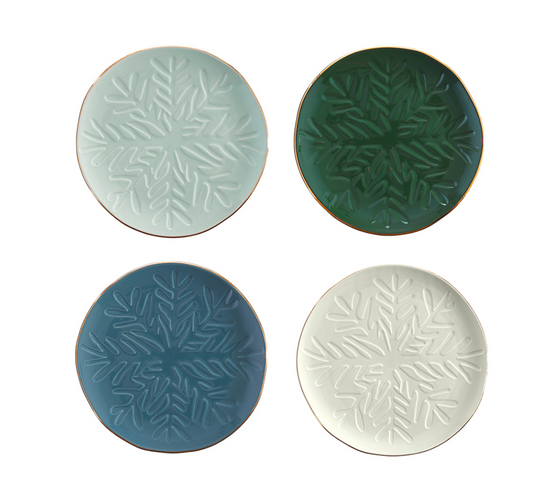 Snowflake Appetizer Plates