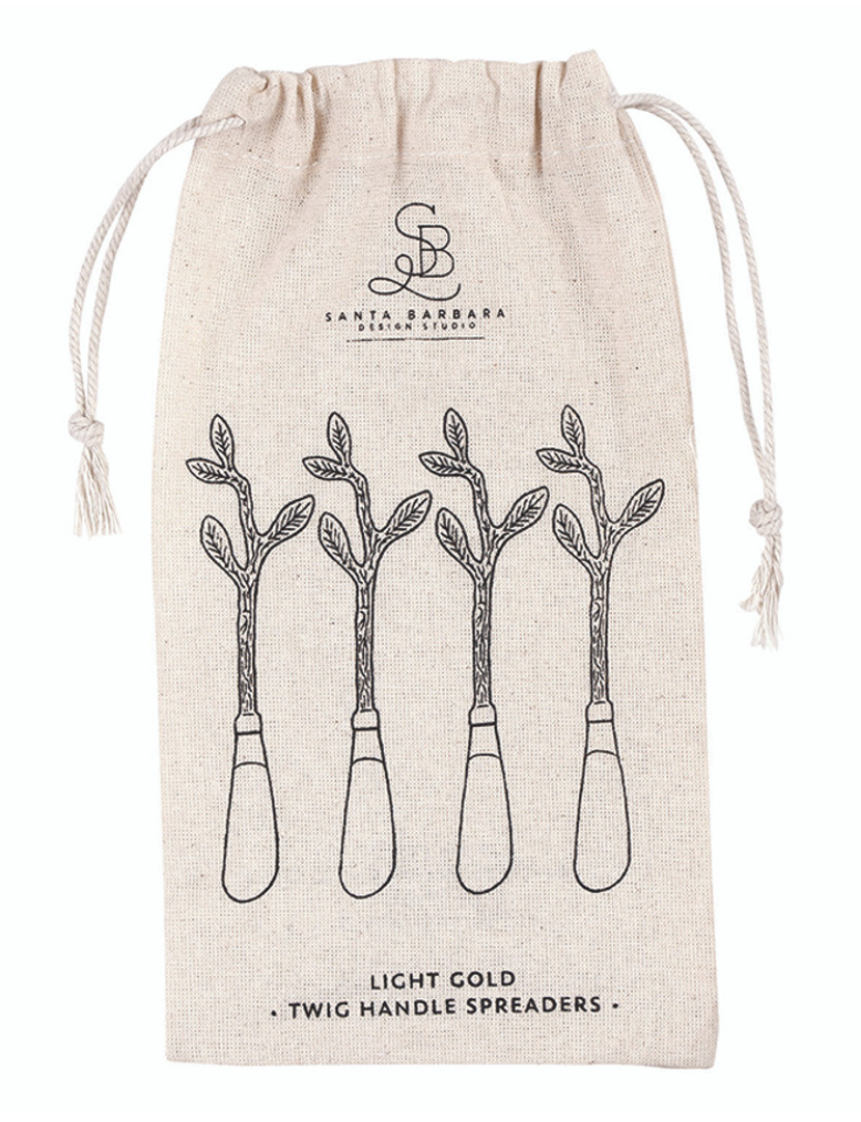 Gold Twig Handle Spreaders