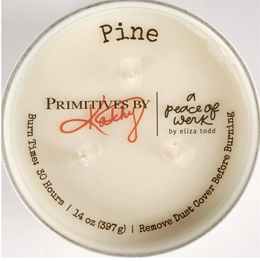 Skiing Pine Candle