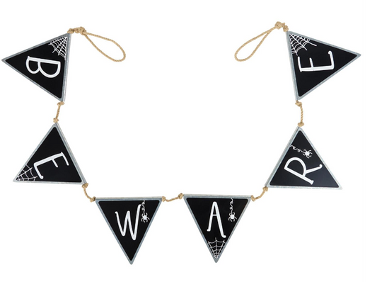 Beware Pennant Banner
