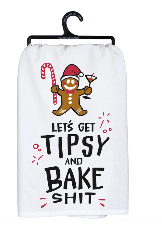 Get Tipsy & Bake Tea Towel