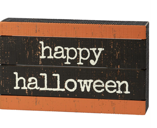 Happy Halloween Slat Sign