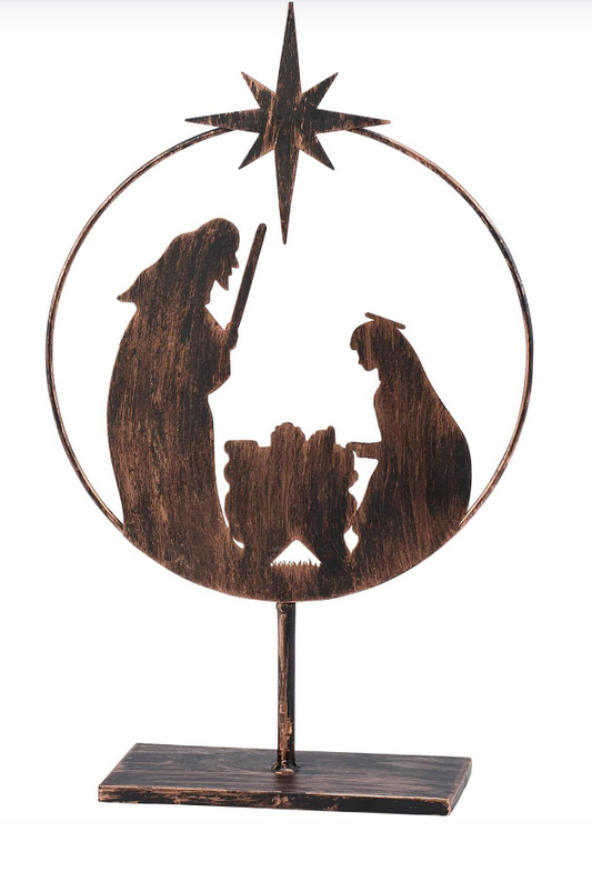 Round Nativity Sitter