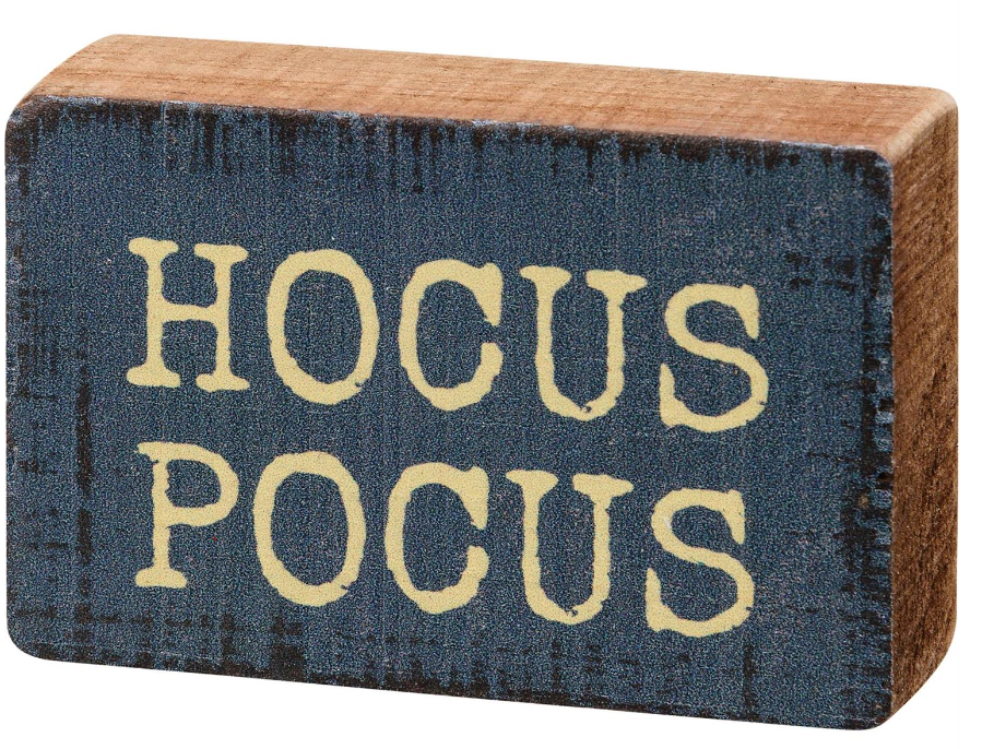 Hocus Pocus Block Sign
