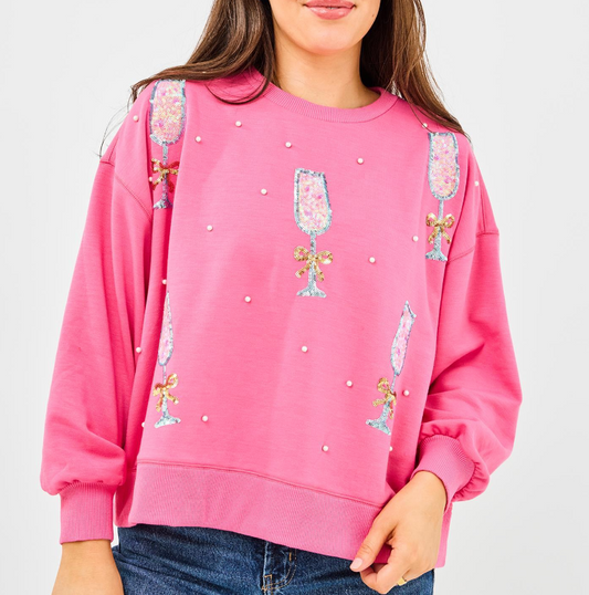 Pink Cheers Sweatshirt