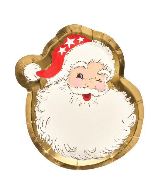 Vintage Santa Plates