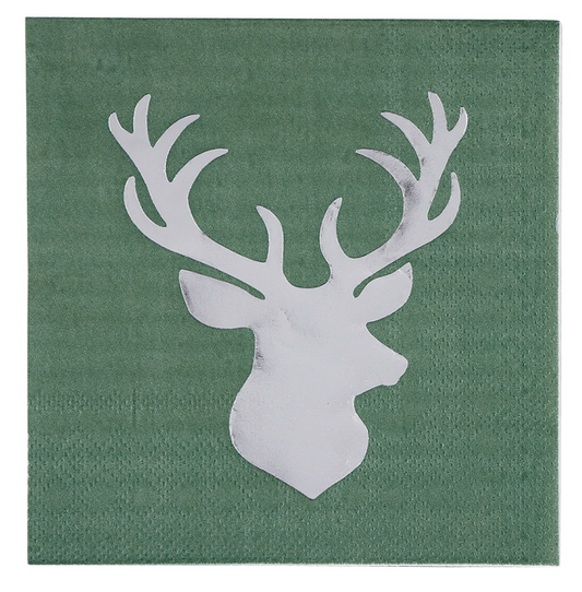 Green Deer Napkins
