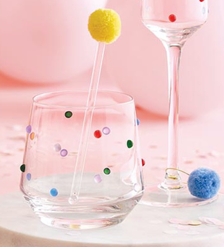 Confetti Wine Glass