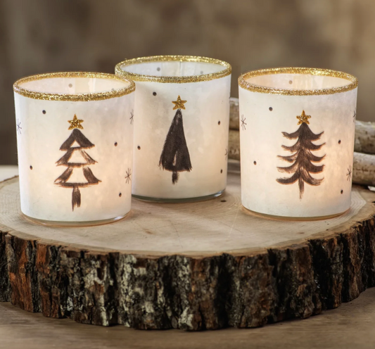 Tree tea light holder