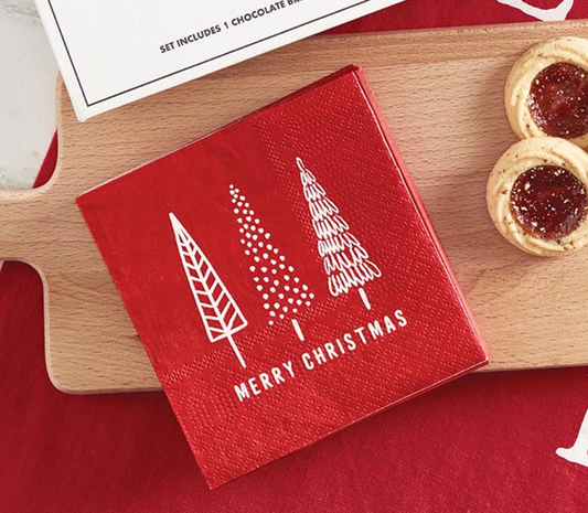 Red Merry Christmas Napkins