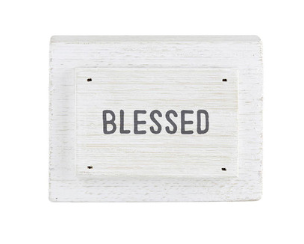 Face to Face Wood Block - Blessed